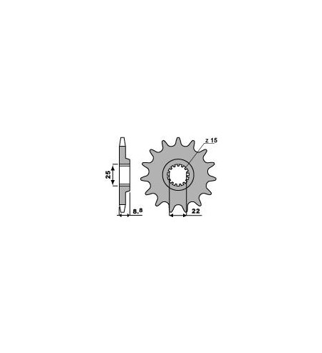 PIGNON 15 DENTS PBR CHAINE 520 KTM EXC125