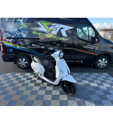 SCOOTER SYM E-FIDDLE ELECTRIQUE 50CC BLANC EURO5