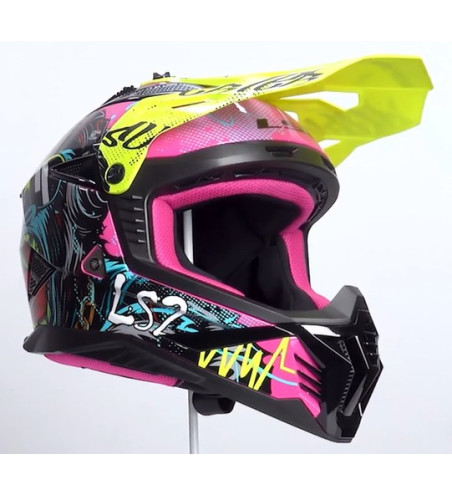 CASQUE LS2 MX708 FAST II GORILLA PURPLE H-V