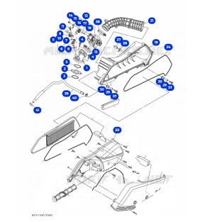 COUVERCLE DE BOITE A AIR NOIR MAT TRICITY 300 2021