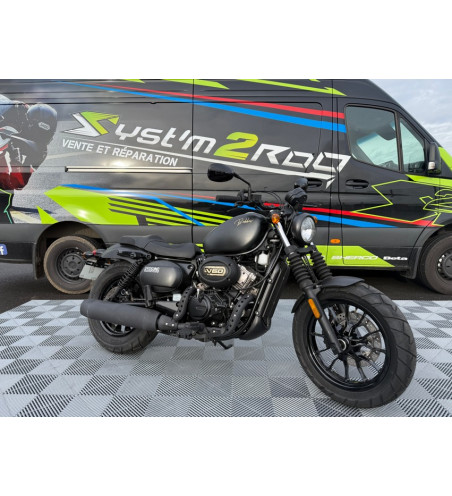 MOTO HYOSUNG AQUILA GV 125 S BOBBER NOIR MAT EURO5