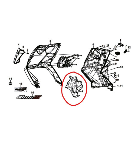 SABOT NOIR SYM ORBIT 3 ET JET 4RX