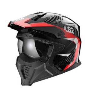 CASQUE LS2 OF606 DRIFTER TRIALITY RED-06 S