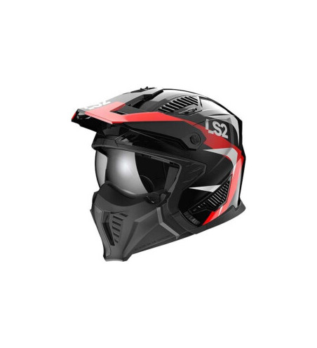 CASQUE LS2 OF606 DRIFTER TRIALITY RED-06 S
