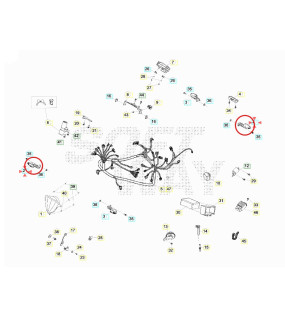 CLIGNOTANT AVANT DROIT / ARRIERE GAUCHE BETA 50