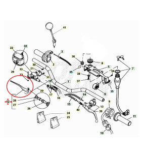 LEVIER FREIN AVANT BETA RR 50 DE 2008 A 2026