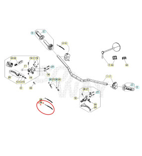 CABLE EMBRAYAGE BETA 50 D'ORIGINE
