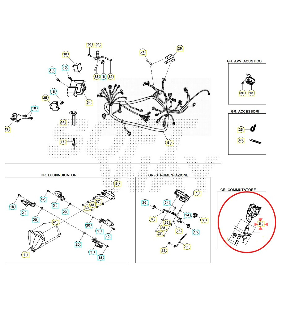 CONTACTEUR A CLE ORIGINE BETA 50 2021-2026
