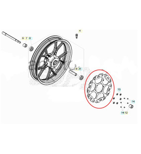 DISQUE DE FREIN AVANT ORIGINE POUR BETA SM 50 RR 2014 - 2026