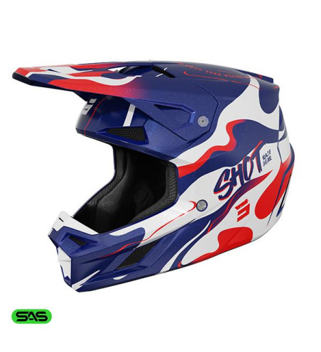 CASQUE SHOT SPEED BEAST BLEU ROUGE S