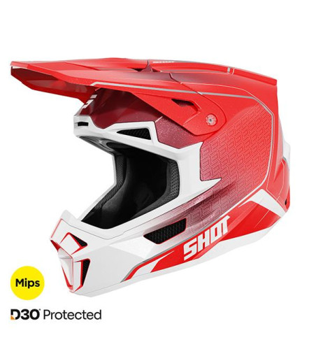 CASQUE SHOT LITE CHALLENGER ROUGE TAILLE M
