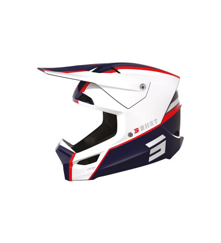 CASQUE SHOT FURIOUS HERITAGE BLUE GLOSSY XS