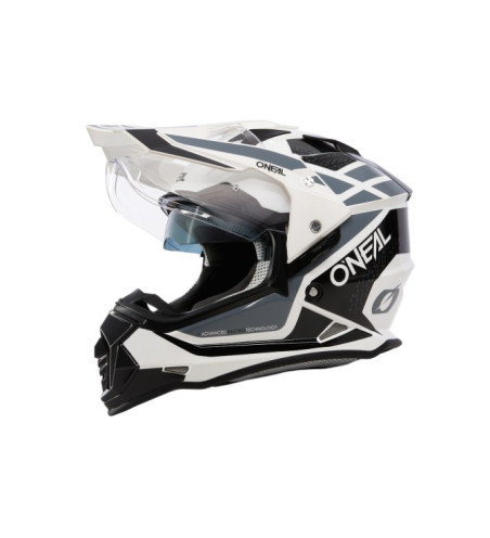CASQUE ONEAL SIERRA V.24 VISIERE NOIR BLANC GRIS M
