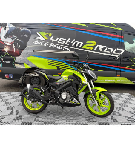 MOTO OCCASION KEEWAY RKF125 JAUNE FLUO