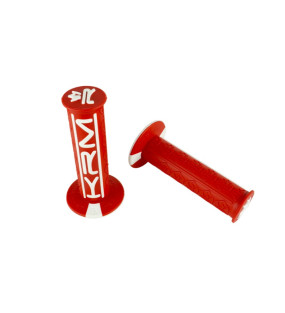 REVETEMENTS POIGNEE KRM PRO RIDE ROUGE BLANCHE