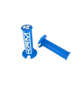 REVETEMENTS POIGNEE KRM PRO RIDE BLEU BLANCHES