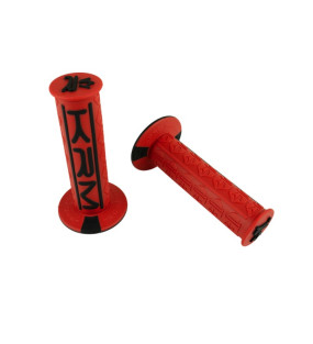 REVETEMENTS POIGNEE KRM PRO RIDE ROUGES NOIRES