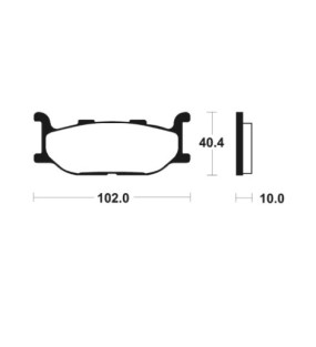 PLAQUETTES DE FREIN TECNIUM PERFORMANCE MF163