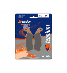 Plaquettes de frein TECNIUM MX/Quad métal fritté MO194