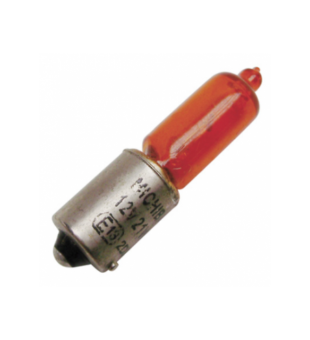 AMPOULE 12V 21W (H21W) CULOT BAX9S MINI LONG ERGOT DEPORTE ORANGE (x1)