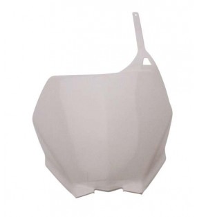 PLAQUE NUMERO FRONTALE BLANC YZ 125 250 YZF 250 450