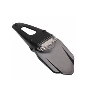 BAVETTE SUPPORT PLAQUE AVEC FEU AR POUR 50 A BOITE A LEDS TRANSPARENT AVEC ECLAIRAGE PLAQUE HOMOLOGUE CE