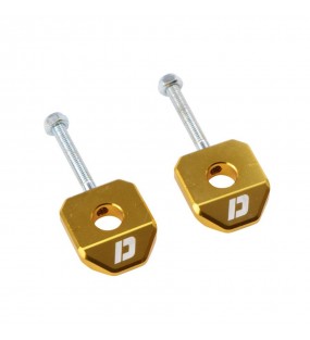 TENDEUR DE CHAINE DOPPLER OR POUR DERBI ET GILERA AXE DE 12MM