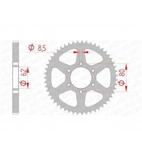 COURONNE AFAM 50 DENTS ACIER PAS 428