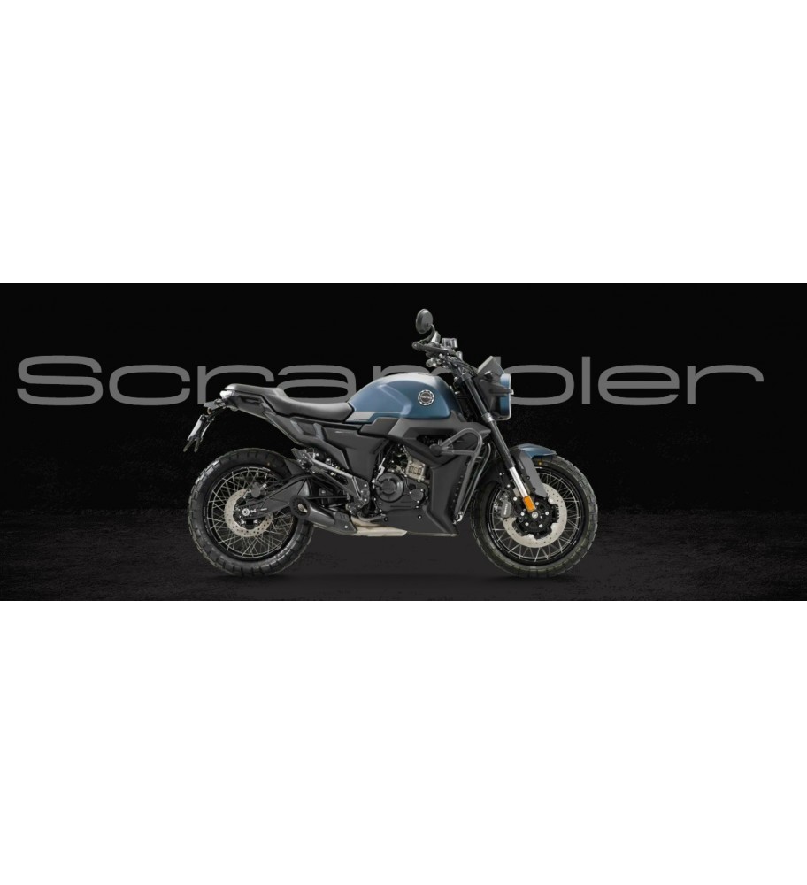 MOTO ZONTES ZT125 SCRAMBLER X BLEU MAT