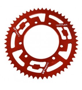 COURONNE MOTO DOPPLER ROUGE POUR MRT 53DENTS