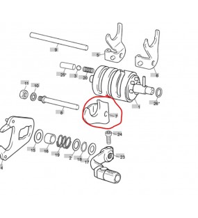 FOURCHETTE ARBRE PRIMAIRE ENTRE 3 ET 4 VITESSE  AM6