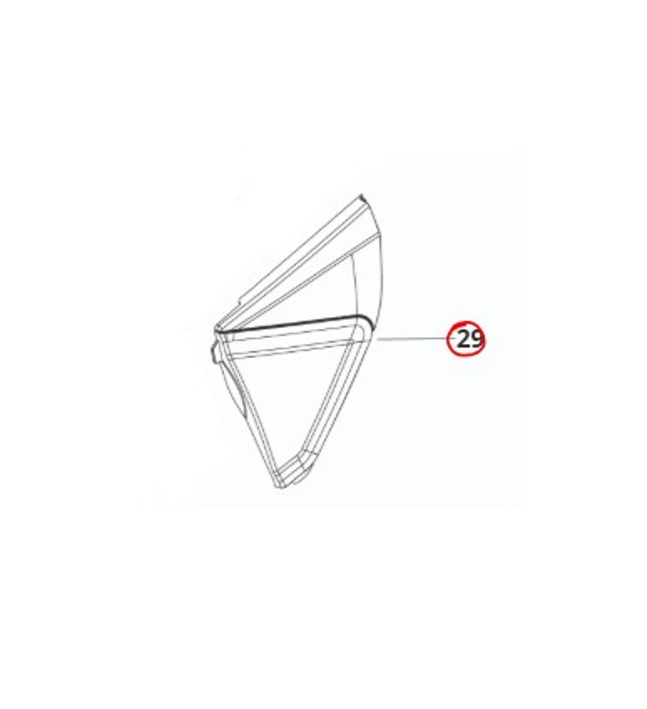 CARENAGE BOITE A AIR FANTIC XX XE 125 GRIS