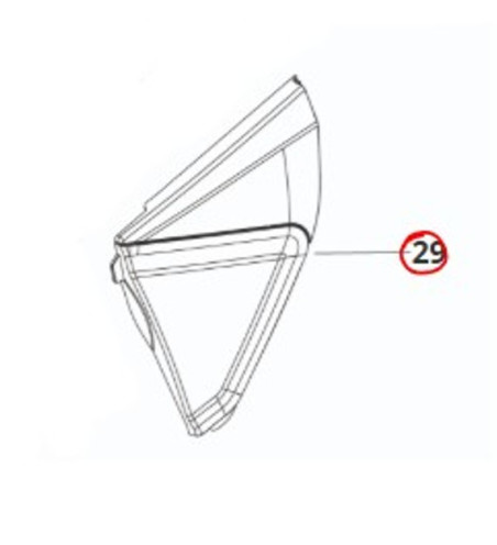 CARENAGE BOITE A AIR FANTIC XX XE 125 GRIS