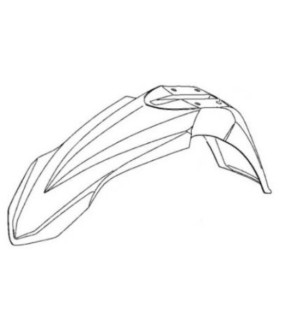 GARDE BOUE AVANT NOIR FANTIC 125 2024