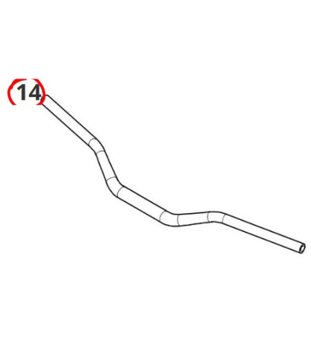 Guidon fantic 125 xx 2023 2024 origine