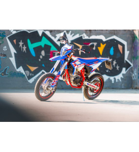 BETA RR 125 MOTARD R 4T 2025 BLEU ET ROUGE