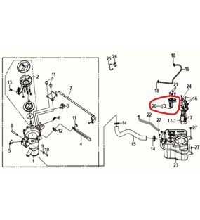JAUGE A ESSENCE SYM ORBIT 3