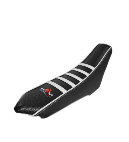 HOUSSE DE SELLE KRM BLANCHE ET NOIR RIEJU
